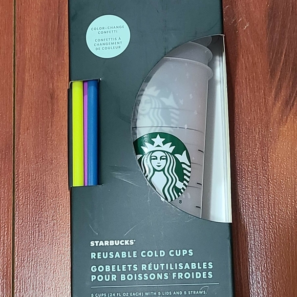 Starbucks Reusable Color Changing Cups 24 oz NEW - Picture 4 of 6
